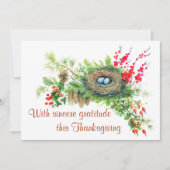 ウッドランド宝物顧客の感謝祭 シーズンカード (正面)