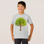 ウッドランド小妖精や小人とフレンド Tシャツ (正面フル)