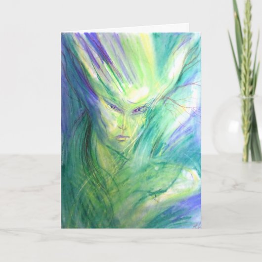 ウッドランド小妖精や小人カード カード (正面)