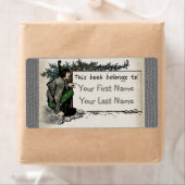ウッドランド小妖精や小人(パーソナライズされた蔵書票) ラベル (インサイチュ)
