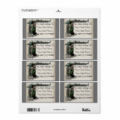 ウッドランド小妖精や小人(パーソナライズされた蔵書票) ラベル (フルシート)