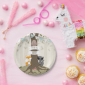 ウッドランド少年の赤ちゃんシャワー ペーパープレート (パーティー)