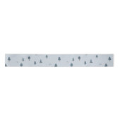 ウッドランド山の赤ちゃんシャワーギフトラップ サテンリボン (正面)