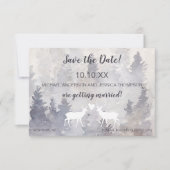 ウッドランド山林の鹿の日付を保存 セーブザデート (正面)