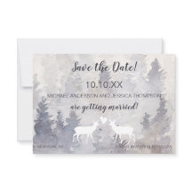 ウッドランド山林の鹿の日付を保存