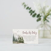 ウッドランド山赤ちゃんシャワーベビー エンクロージャーカード (スタンド正面)
