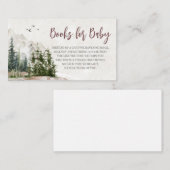 ウッドランド山赤ちゃんシャワーベビー エンクロージャーカード (正面/裏面)