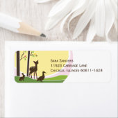 ウッドランド差出人住所ラベル ラベル (インサイチュ)