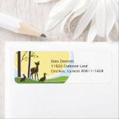 ウッドランド差出人住所ラベル ラベル (インサイチュ)