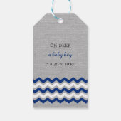 ウッドランド感謝してい鹿ユーメッセージカード ギフトタグ (裏面)