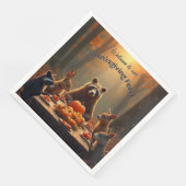 ウッドランド感謝祭パーティーの友人と家族 (コーナー)