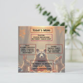 ウッドランド感謝祭パーティーの友人と家族 メニュー (スタンド正面)