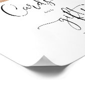 ウッドランド我々はカードとギフトを待つことができる ポスター (角)