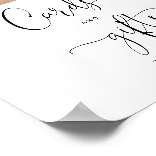 ウッドランド我々はカードとギフトを待つことができる ポスター (角)