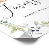 ウッドランド我々はベビーの好意のサインを待つことができる ポスター (角)