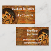 ウッドランド整備士 名刺 (正面/裏面)