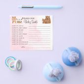 ウッドランド新生児の赤ちゃんシャワーカードの願い チラシ (シングル)