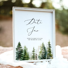 ウッドランド日付の夜のアイディア。日付jarブライダルゲーム ポスター