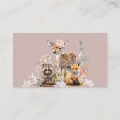 ウッドランド春フローラガールベビーシャワーオムツ エンクロージャーカード (裏面)