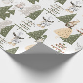 ウッドランド格言包装紙 ラッピングペーパー (角)