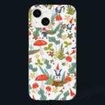 ウッドランド格言 Case-Mate iPhone 14ケース<br><div class="desc">小お洒落さな格言キャラクター、キノコ、花、葉を特徴とするシェルビー・アリソンのデザインした緑と赤のウッドランドをテーマにした模様。</div>