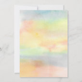 ウッドランド森の友だち赤ちゃんシャワー 招待状 (裏面)