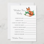 ウッドランド森キツネがベビーカードを願う (正面)