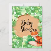 ウッドランド森キツネがベビーカードを願う (裏面)