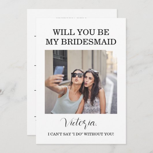 ウッドランド森林の花嫁メイド情報カード 招待状 (正面/裏面)