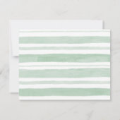 ウッドランド森林の赤ちゃんシャワー サンキューカード (裏面)