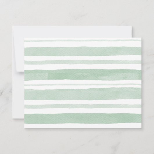 ウッドランド森林の赤ちゃんシャワー サンキューカード (裏面)