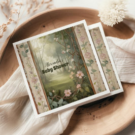 ウッドランド森林の赤ちゃんシャワー スタンダードカクテルナプキン