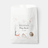 ウッドランド森林の赤ちゃんシャワー フェイバーバッグ (正面)