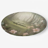 ウッドランド森林の赤ちゃんシャワー ペーパープレート (アングル)