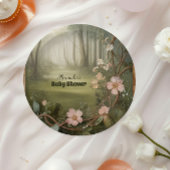 ウッドランド森林の赤ちゃんシャワー ペーパープレート