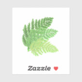 ウッドランド森林グリーンシダの森葉シダ シール (シート)