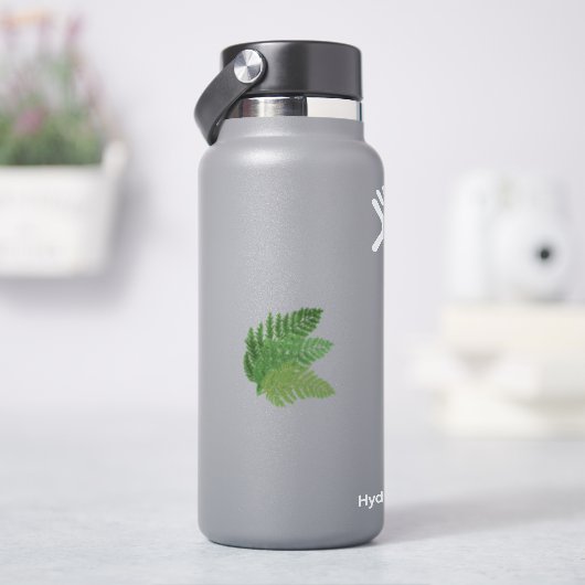 ウッドランド森林グリーンシダの森葉シダ シール (HydroFlask)