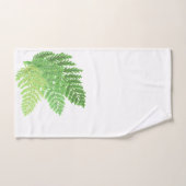ウッドランド森林グリーンシダの森葉シダ バスタオルセット (ハンドタオル)