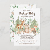 ウッドランド森林動物のベビー書 エンクロージャーカード (正面/裏面)