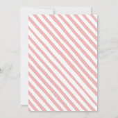 ウッドランド森林動物の女の子の赤ちゃんシャワー 招待状 (裏面)