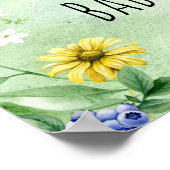 ウッドランド森林動物の赤ちゃんシャワーへようこそ ポスター (角)