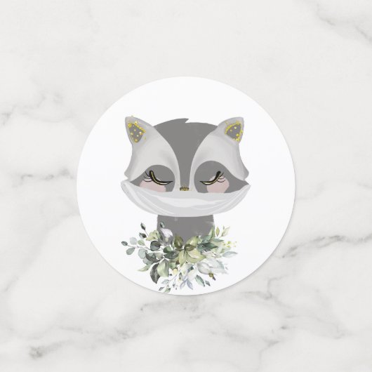 ウッドランド森林動物の赤ちゃんシャワー コンフェッティ (スモール正面)