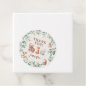 ウッドランド森林動物の赤ちゃん感謝していがシャワーラベル フェイバータグ (インサイチュ)