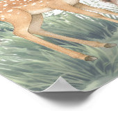 ウッドランド森林動物アドベンチャーベビーシャワー ポスター (角)