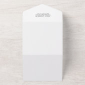 ウッドランド森林動物ウッドシャワーとラッフル オールインワン招待状 (外側)