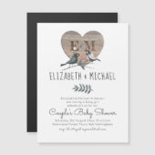 ウッドランド森林動物カップル赤ちゃんシャワー (正面/裏面)