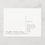 ウッドランド森林動物カップル赤ちゃんシャワー インビテーションポストカード (裏面)