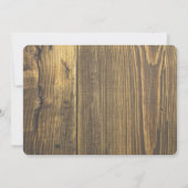 ウッドランド森林動物ベビー、ベビーシャワー 招待状 (裏面)