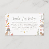 ウッドランド森林動物男女兼用赤ちゃんシャワー エンクロージャーカード (正面)