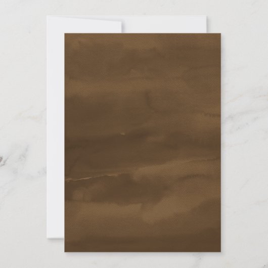 ウッドランド森林動物男女兼用赤ちゃんシャワー 招待状 (裏面)